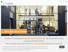 Tablet Screenshot of finetech.de